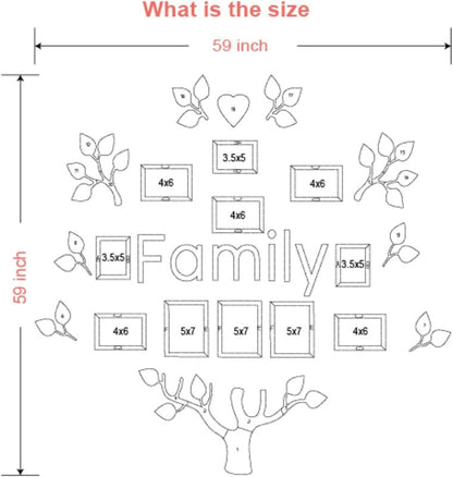 لوحة على شكل شجرة العائلة